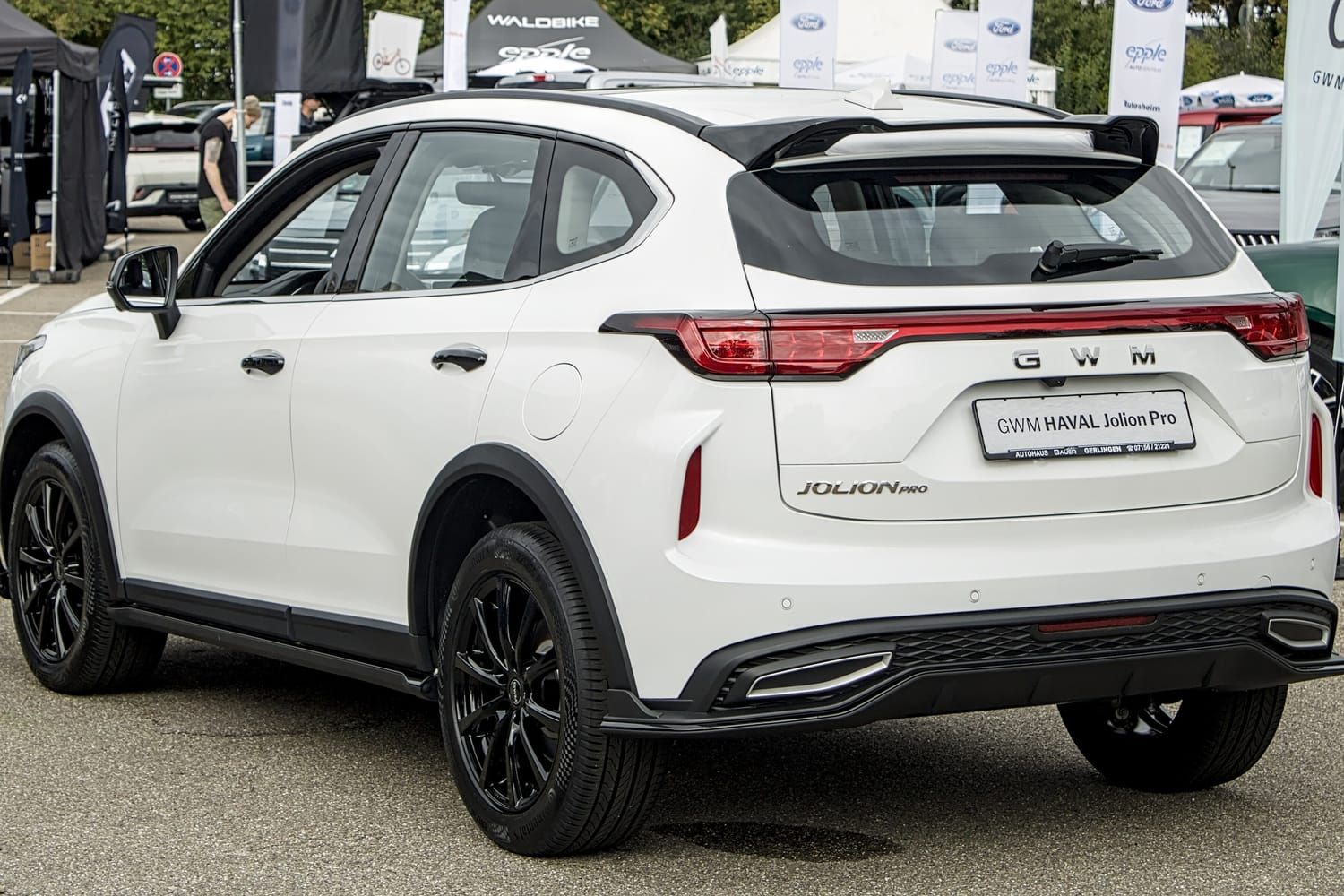 Haval Jolion, đuôi xe. Bản Jolion Pro, xe trưng bày ở Đức.