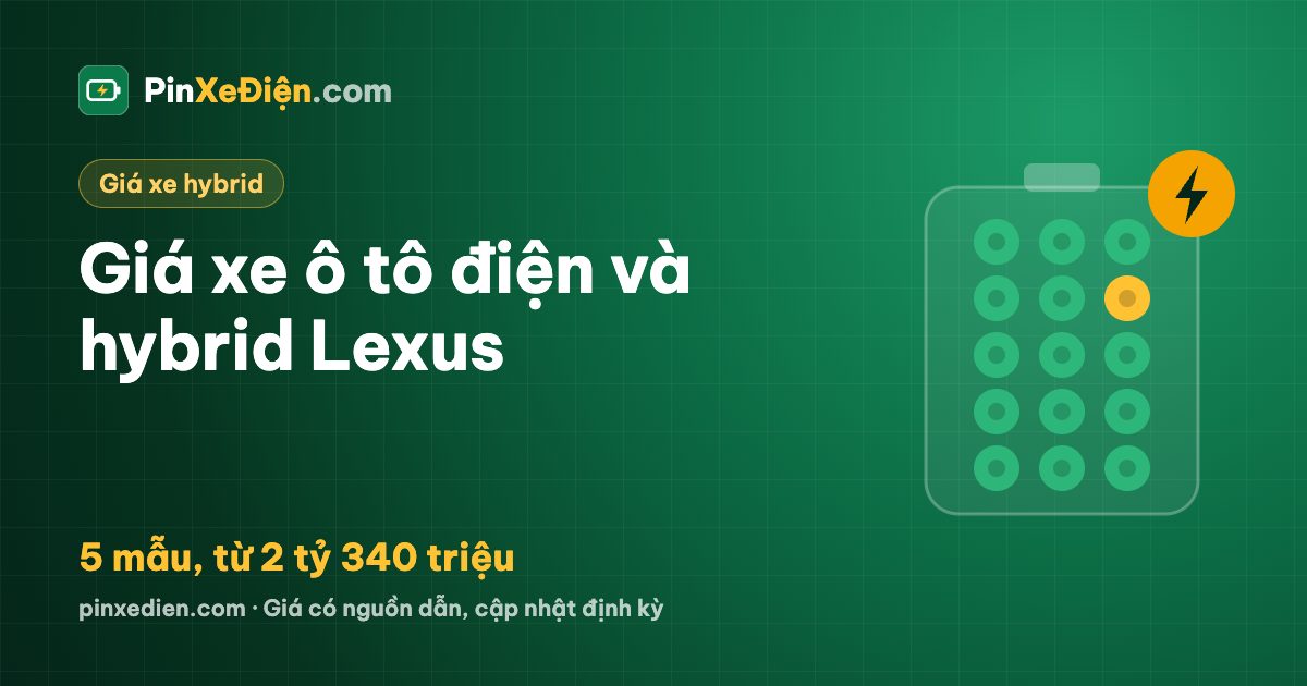 Giá xe Lexus điện, hybrid tháng 10/2026: 5 mẫu ô tô điện và hybrid