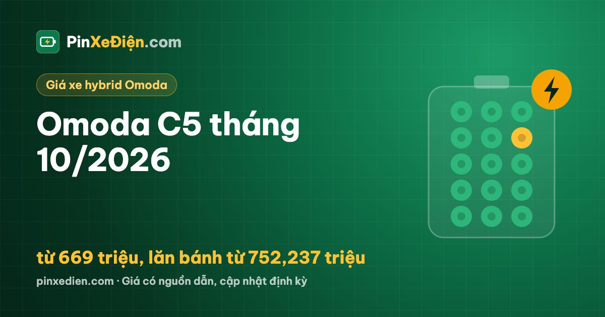 Omoda C5 tháng 10/2026: từ 669 triệu, lăn bánh từ 752,237 triệu