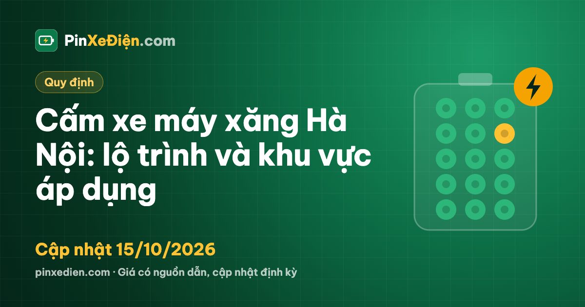 Cấm xe máy xăng Hà Nội: lộ trình và khu vực áp dụng